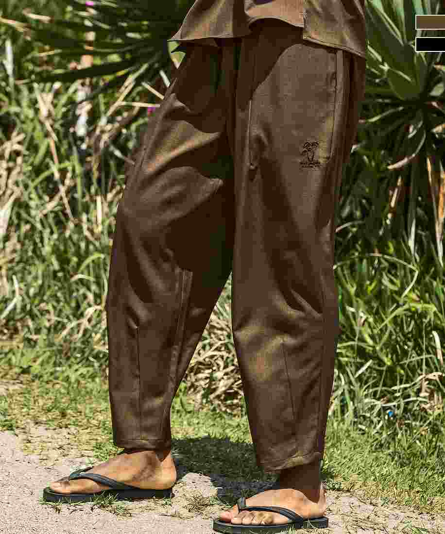 MARK GONZALES ARTWORK COLLECTION パームツリー刺繍ワイドパンツ