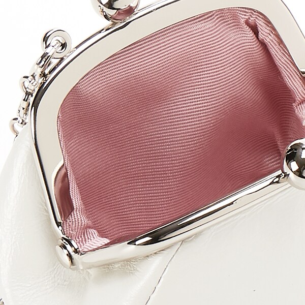 ANTEPRIMA☆マッツェット☆がま口小銭入れ☆シルバー☆花びらモチーフ☆美品 ANTEPRIMA マッツェット小物 がま口小銭入れ アンテプリマ