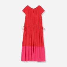 リズム(R_ISM)の【洗える】ブロックギャザーワンピース