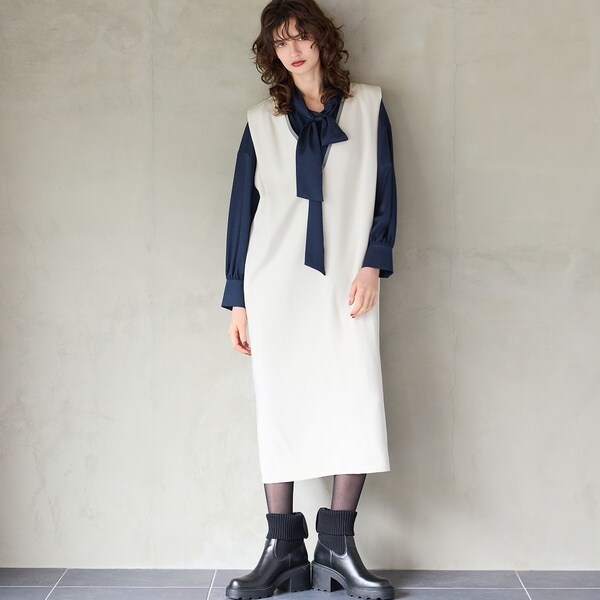 リズム（R_ISM）/【洗える】Vネックジャンパースカート 洗える】Vネックジャンパースカート | リズム(R_ISM) | マルイウェブ