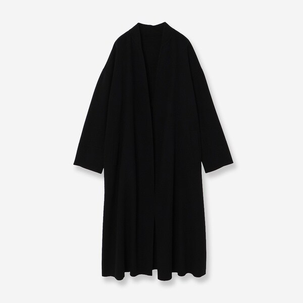 日本製／カシミヤ混】ガウン風ロングコート | インディヴィ(INDIVI
