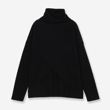 【洗える】デザインニットプルオーバー