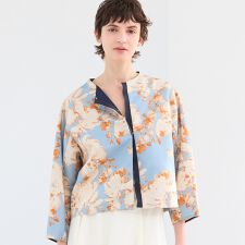 【セットアップ対応・洗える・S/M/Lサイズ】ウォーターカラーペイントブラウス