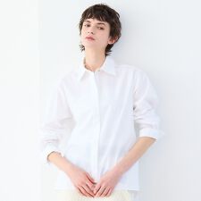 【洗える・S/M/Lサイズ】サイドスリットタイプライターシャツ