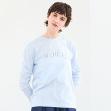 【接触冷感・洗える】ロングスリーブロゴTシャツ（MERCER）