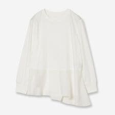 【接触冷感・紫外線防止・洗える】ドッキングカットソー