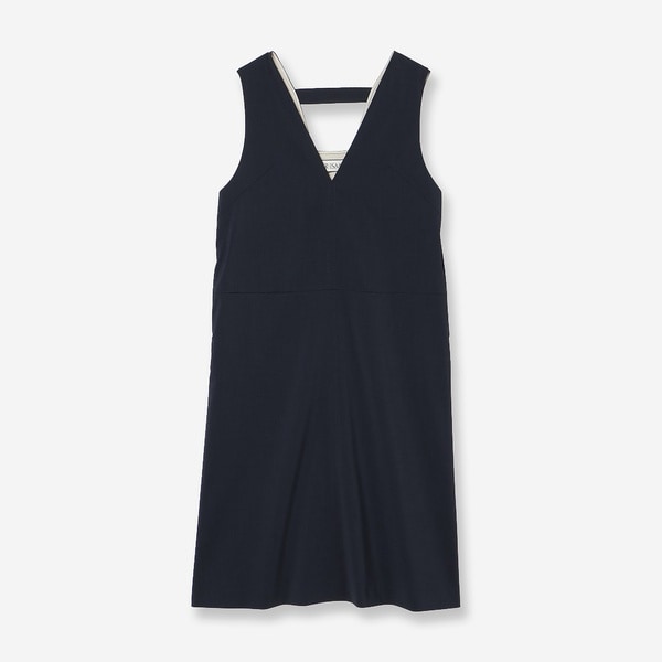 【接触冷感・吸水速乾・紫外線防止・洗える】ライトツイルジャンパースカート