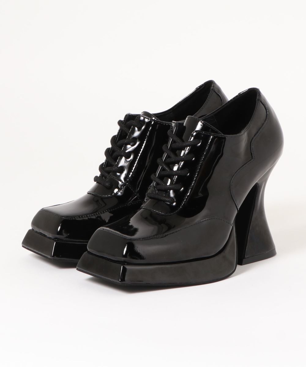 JEFFREY CAMPBELL 】カーブヒール スクエアトゥシューズ