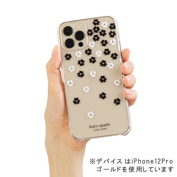 Kate spade iPhone 12/12pro スペードフラワースマホ/家電/カメラ