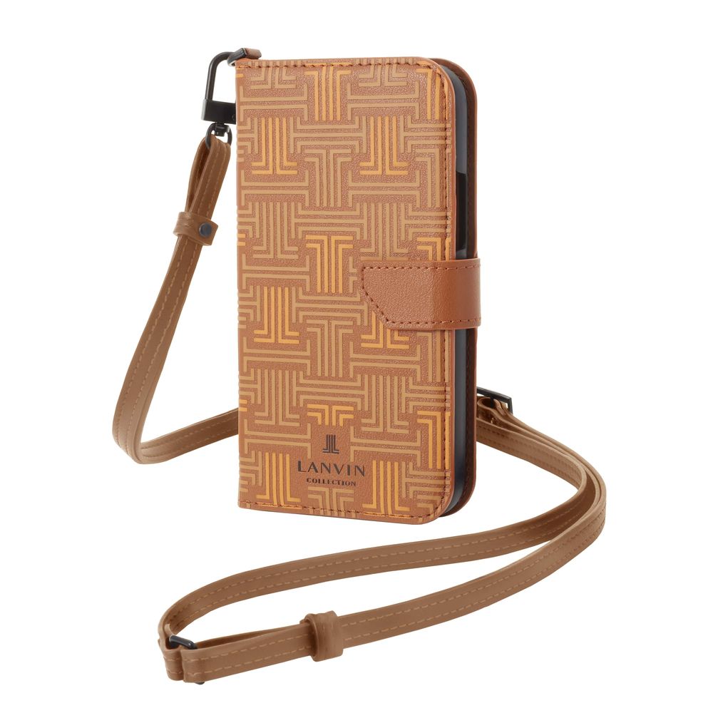 LANVIN COLLECTION】手帳ケース（ストラップ付） iPhone 13 Pro