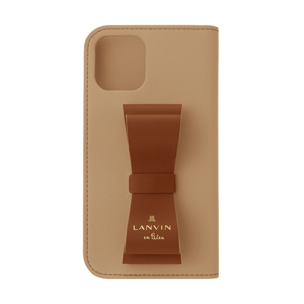 LANVIN en Bleu】リボン付手帳ケース iPhone 13 mini | ランバン