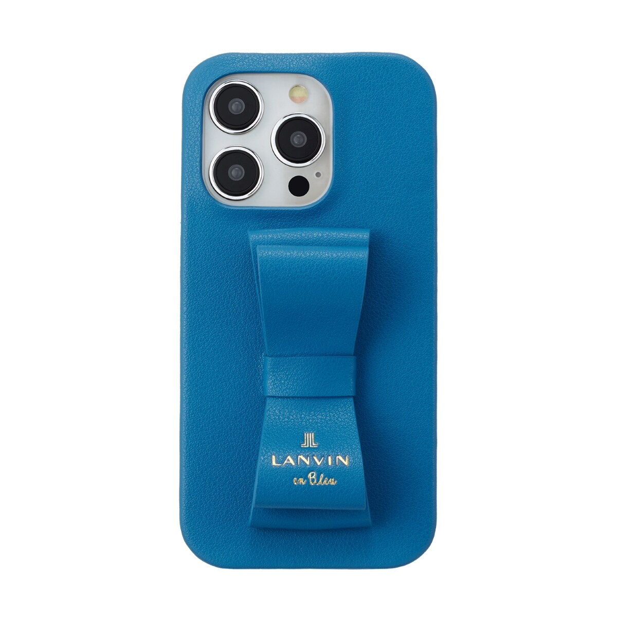 LANVIN en Bleu】ハートチャーム付背面ケース iPhone 16 Pro