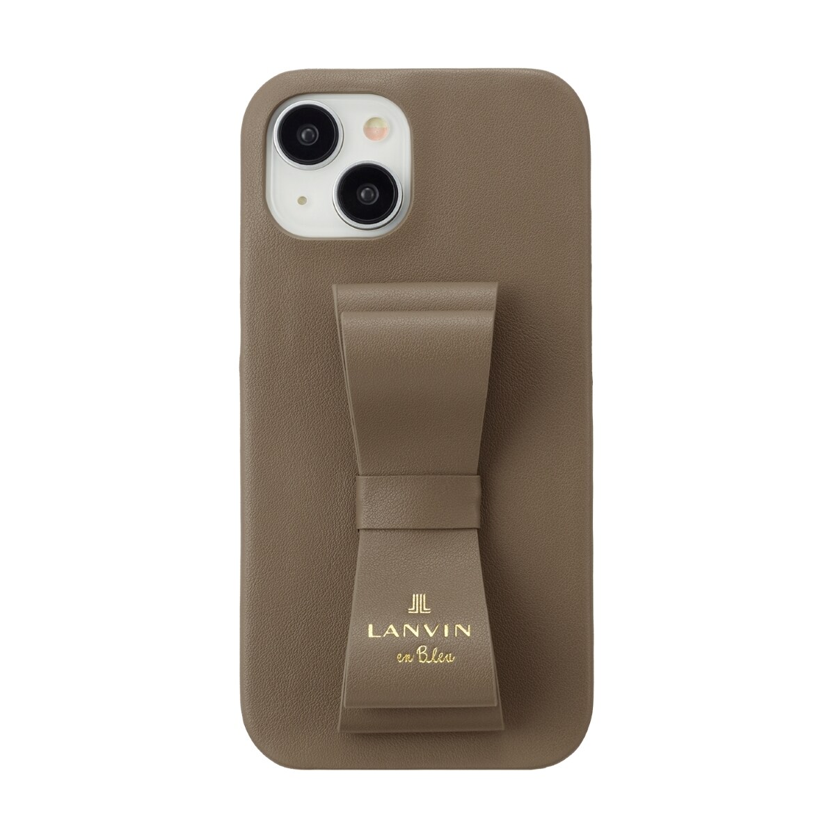 【国内発送】LANVIN en Bleu★リボン iPhone15シリーズケース ランバン オン ブルー LANVIN en Bleu SLIM WRAP CASE STAND