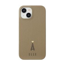 【ELLE】背面ケース iPhone 15 [ Greige ]
