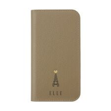 【ELLE】手帳ケース iPhone 15 [ Greige ]