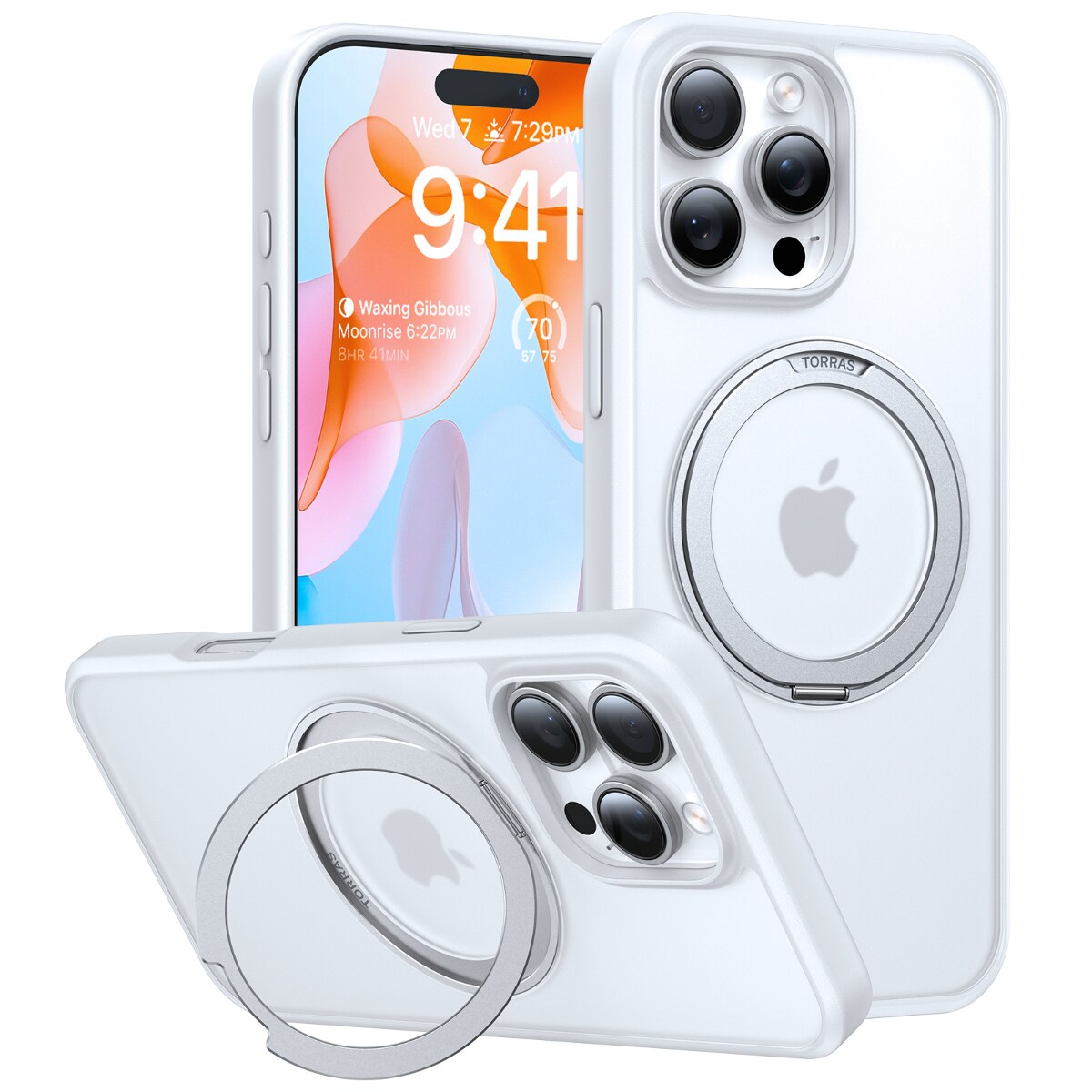 [}C]Ostand Pro case iPhone 16 Pro Max [ White ]/TORRASiTORRASj White