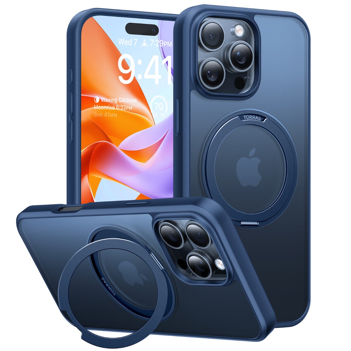 Ostand Pro case iPhone 16 Pro Max [ Navy Blue ] | TORRAS