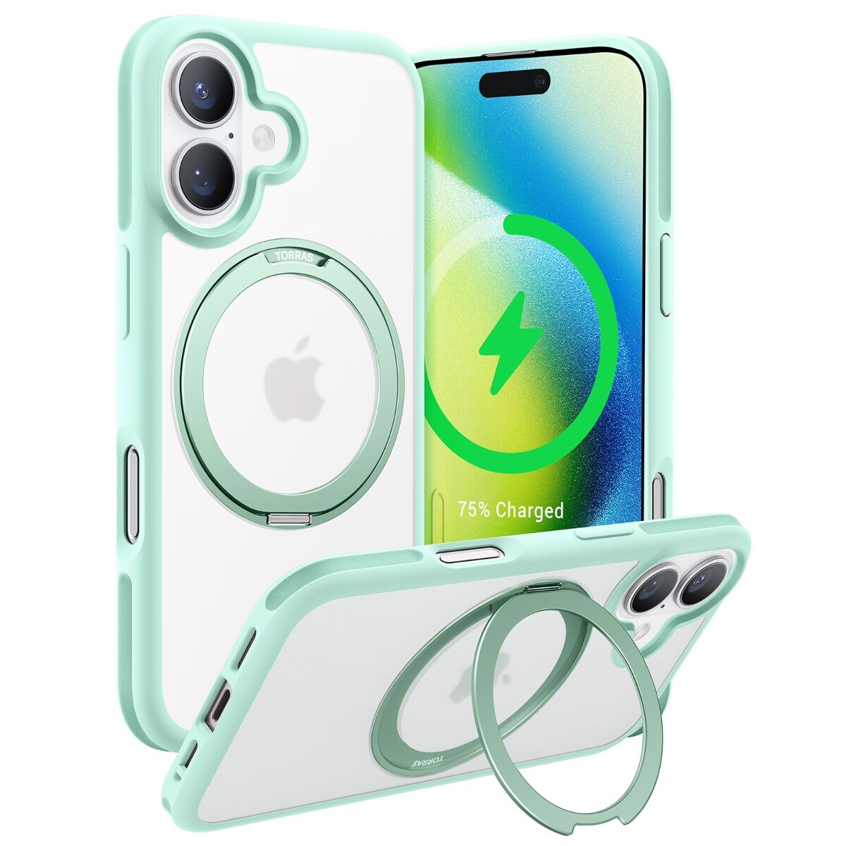Ostand R Fusion case iPhone 16 Plus[Light Green] | TORRAS | マルイ
