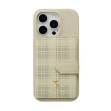 カードウォレット付背面ケースiPhone 16 Pro [ Beige ]