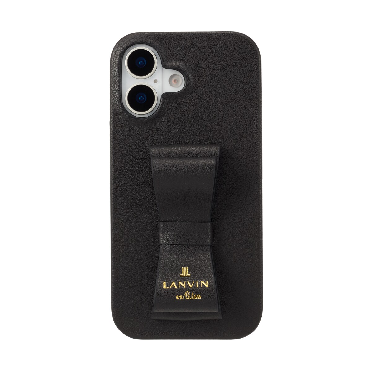 LANVIN スマホケース　ブラック　リボン　iPhone14 LANVIN en Bleuリボン付手帳型ケース iPhone 14 | ランバン オン