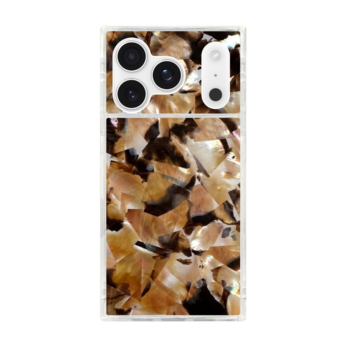 [�}���C]�yFLAUNT�z�X�N�G�A�P�[�XiPhone 17 Pro [ Brown Abalone ]/�t�����g�iFLAUNT�j Brown Abalone