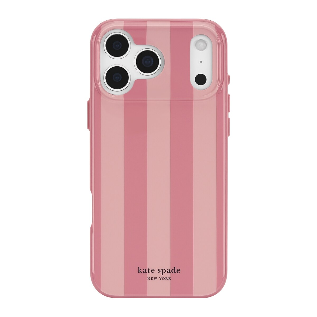 [�}���C]�ykate spade new york�z�}�O�Z�[�t�Ή��v���e�N�g�P�[�X iPhone18Pro/�P�C�g�E�X�y�[�h �j���[���[�N�ikate spade new york�j Bold Stripe Rose