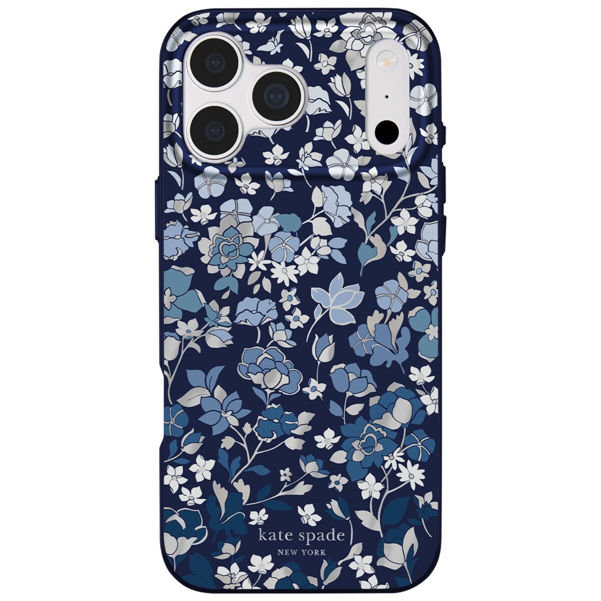 [�}���C]�ykate spade new york�z�}�O�Z�[�t�Ή��v���e�N�g�P�[�X iPhone18Pro/�P�C�g�E�X�y�[�h �j���[���[�N�ikate spade new york�j Flowerbed Navy
