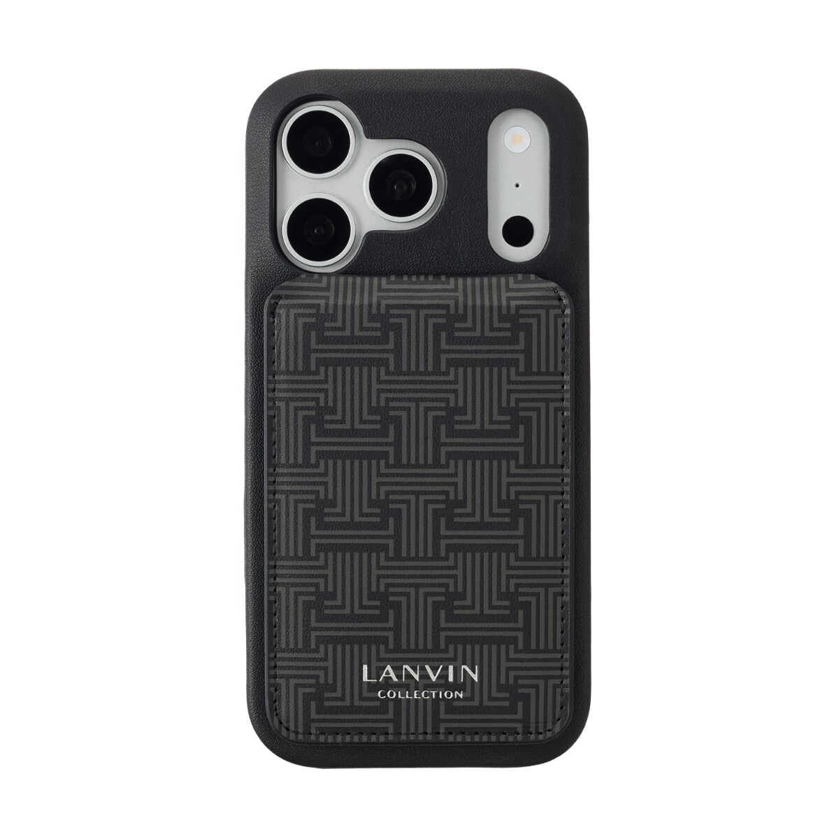 [�}���C]�yLANVIN COLLECTION�z�w�ʃP�[�X iPhone 18 Pro/17 Pro/�����o�� �R���N�V�����iLANVIN COLLECTION�j Black