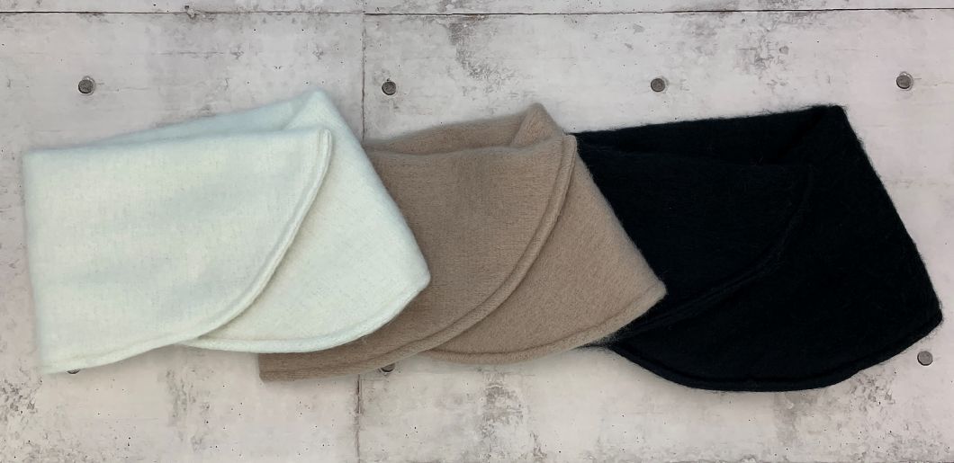 織モヘア風ネックウォーマー チェック | ウィングス(Wing-s