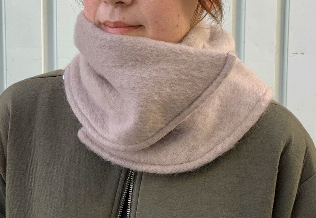 織モヘア風ネックウォーマー チェック | ウィングス(Wing-s