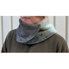 ウィングス(Wing-s)の織モヘア風ネックウォーマー チェック