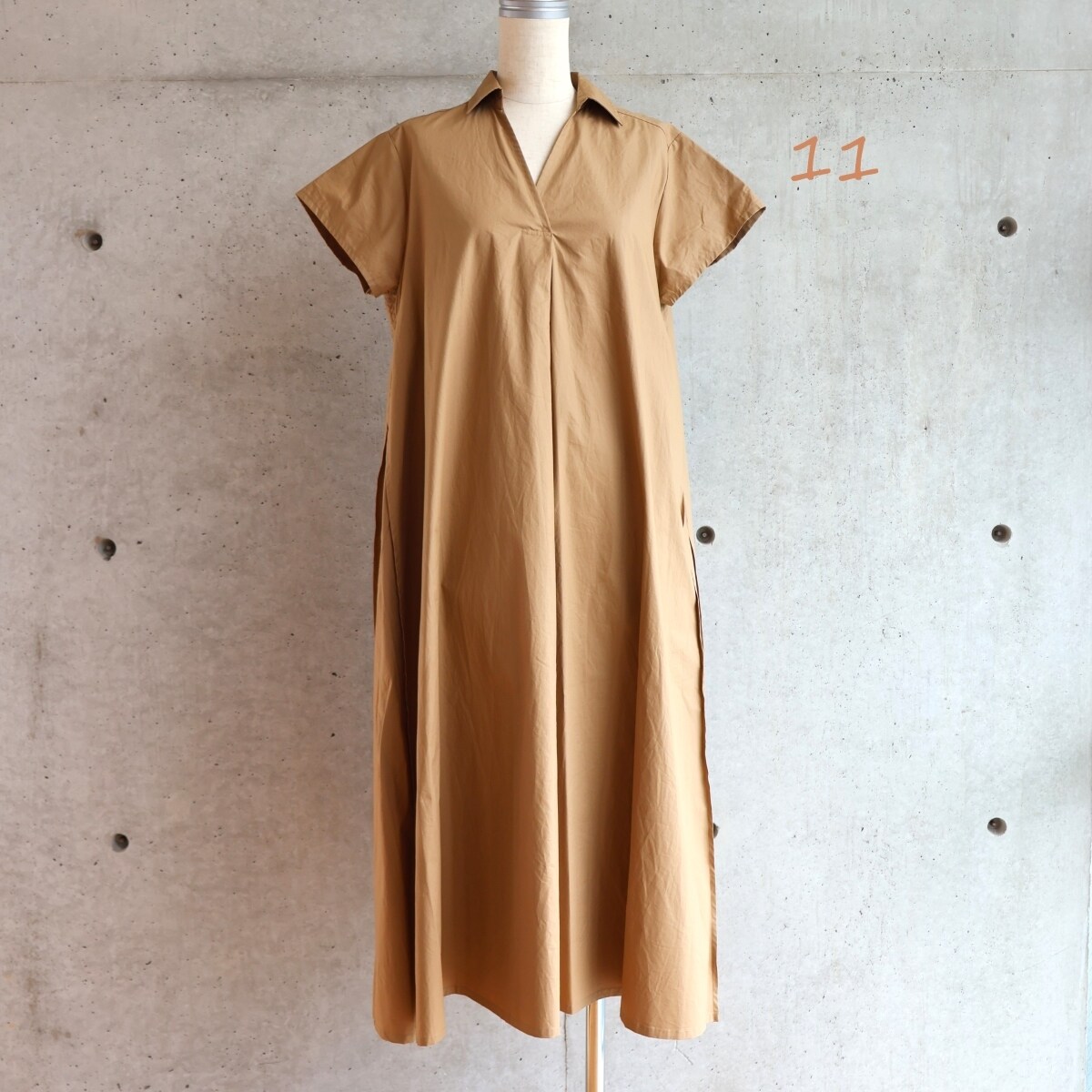 エトレリー（etre relie）/PTコーティングスキッパーワンピース PTコーティングスキッパーワンピース | エトレリー(etre relie