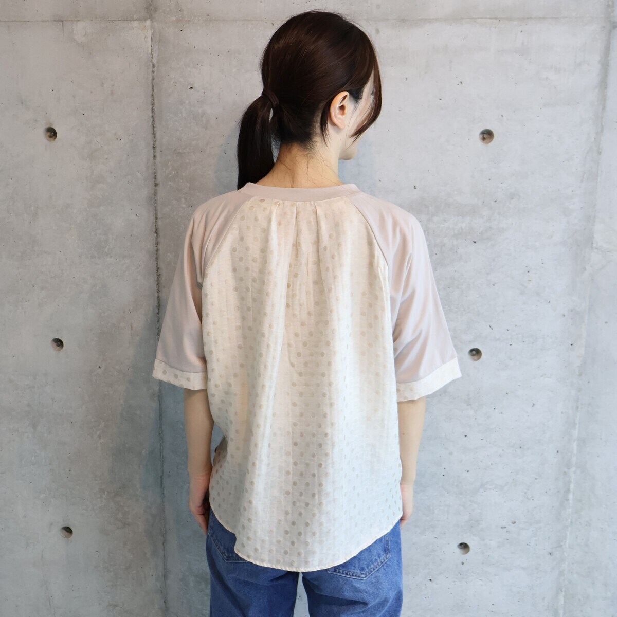 バックドットジャガードドルマンTシャツ バックドットジャガードドルマンTシャツ | エトレリー(etre