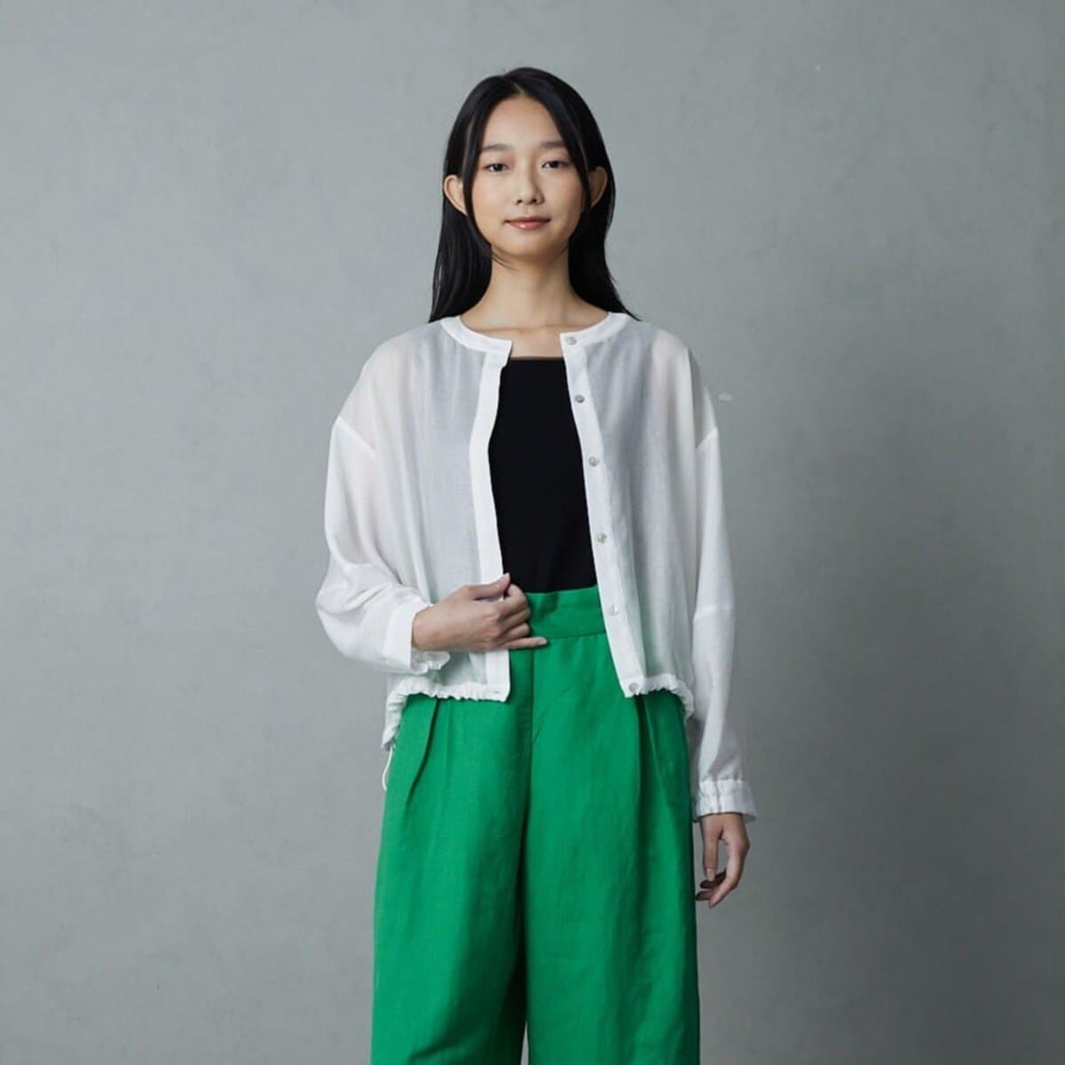 エトレリー（etre relie）/光沢オーガンジー羽織ブラウス 光沢オーガンジー羽織ブラウス | エトレリー(etre relie) | マルイ