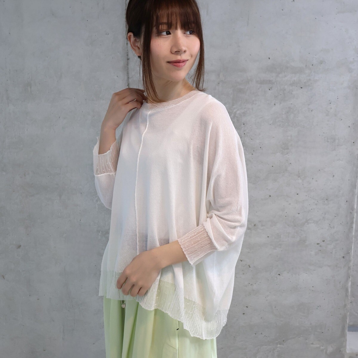 ラクーンブレンドニットプルオーバー | メイソングレイ(MAYSON GREY