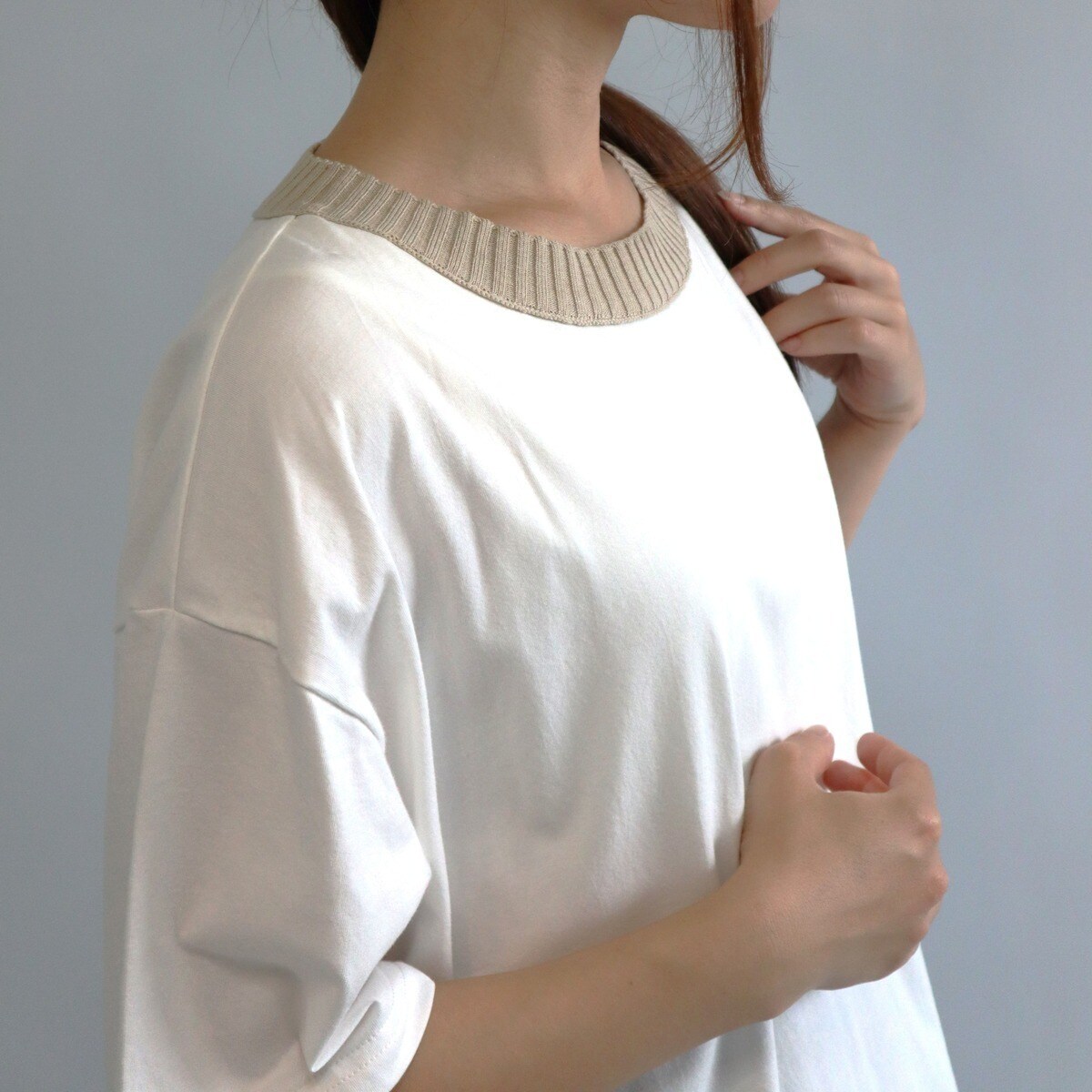 エトレリー（etre relie）/【etre relie】リブニット衿Tシャツ etre relie】リブニット衿Tシャツ | エトレリー(etre relie) | マルイ