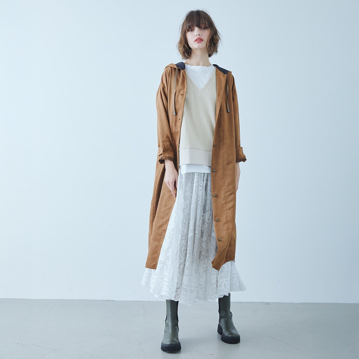 etre relie】カシエド スエード コート | エトレリー(etre relie