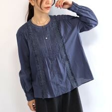 【etre relie】フリンジレースブラウス