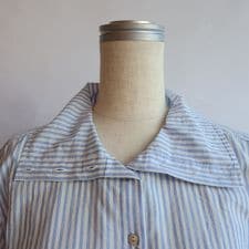 【etre relie】 ドビーストライプスタンドシャツ