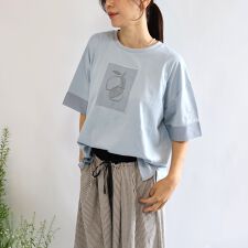 【etre relie】 レモンプリントシャツ