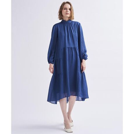 楊柳ギャザーワンピース | ランバン オン ブルー(LANVIN en Bleu  