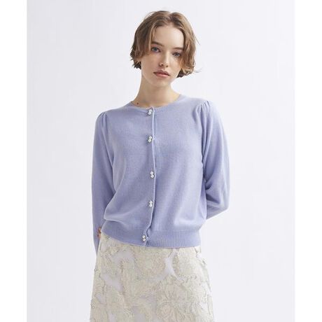 パールモチーフカーディガン | ランバン オン ブルー(LANVIN en Bleu  