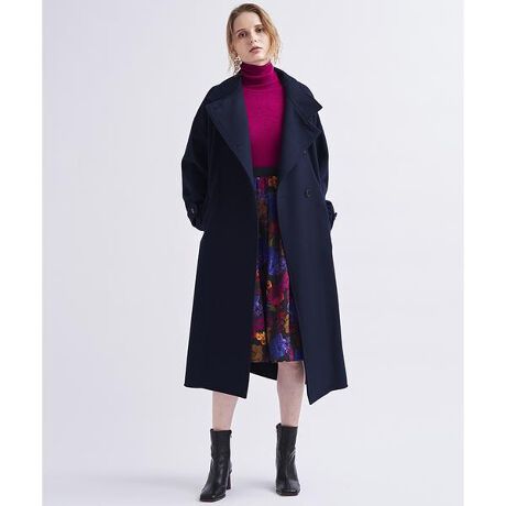 スタンドカラーロングコート | ランバン オン ブルー(LANVIN en Bleu 