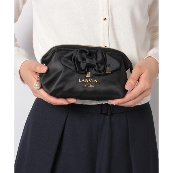 使用数回 極美品✨LANVIN ランバンオンブルー ウエストポーチ リボン ☆新品☆ ランバンオンブルー ポーチ リボン - メルカリ