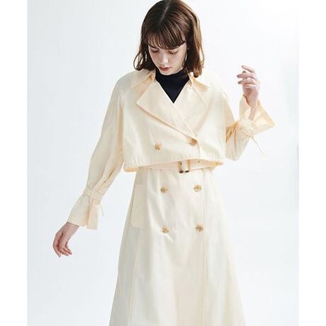 レイヤードトレンチコート ランバン オン ブルー(LANVIN en Bleu) 3026103 ファッション通販 マルイウェブチャネル