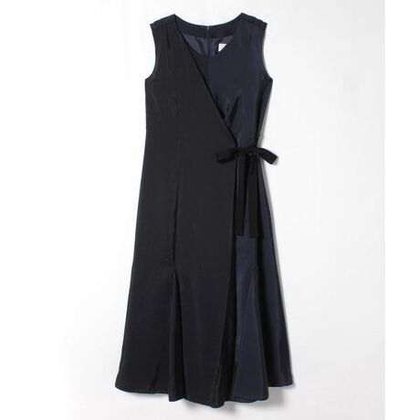 サイドリボンラップ風デザインワンピース | ランバン オン ブルー  