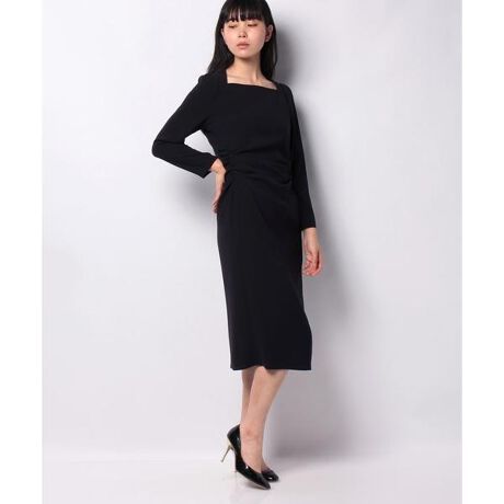 ウエストドレープワンピース | ランバン オン ブルー(LANVIN en Bleu  