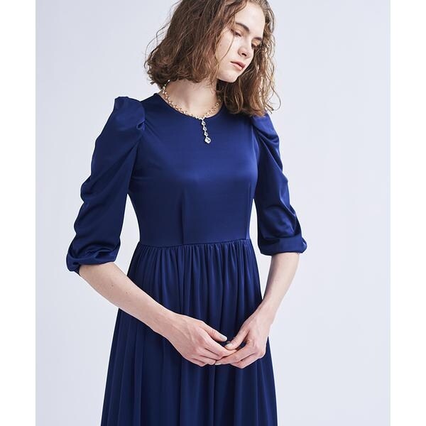 Lanvin En Blue ランバン サテンスムースワンピース 38 仕置者 Whirledpies Com