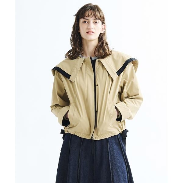 ランバンオンブルー2Wayフードブルゾン【美品】 2WAYフードブルゾン | ランバン オン ブルー(LANVIN en Bleu