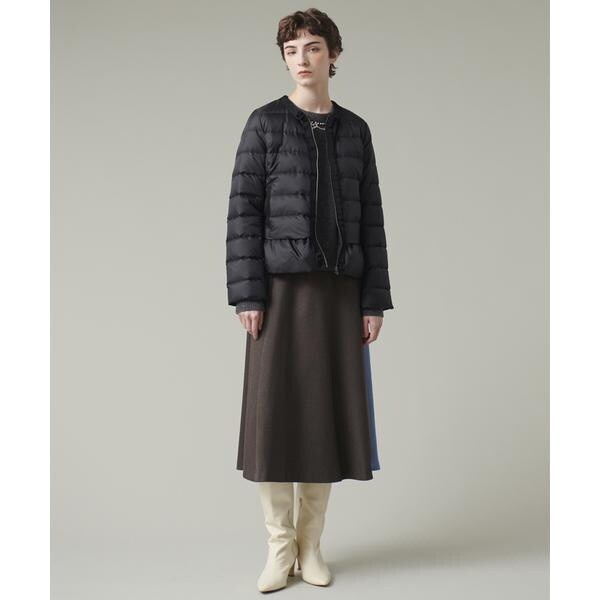 LANVIN en blue ペプラムリバーシブルダウンジャケット ペプラムショートダウンジャケット | ランバン オン ブルー